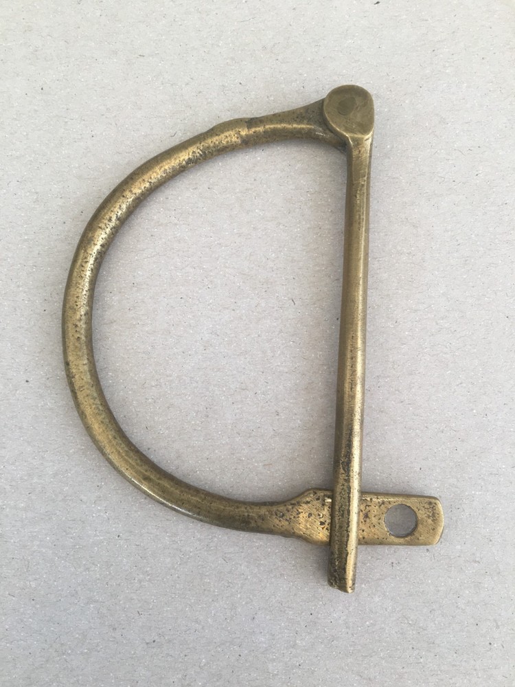 Original WW2 British Army Brass Kit Bag D Clasp Lock