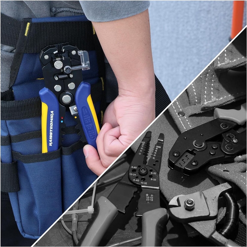 Durable Wire Stripping Tool, Ergonomic Grip for Efficient Electrical Work