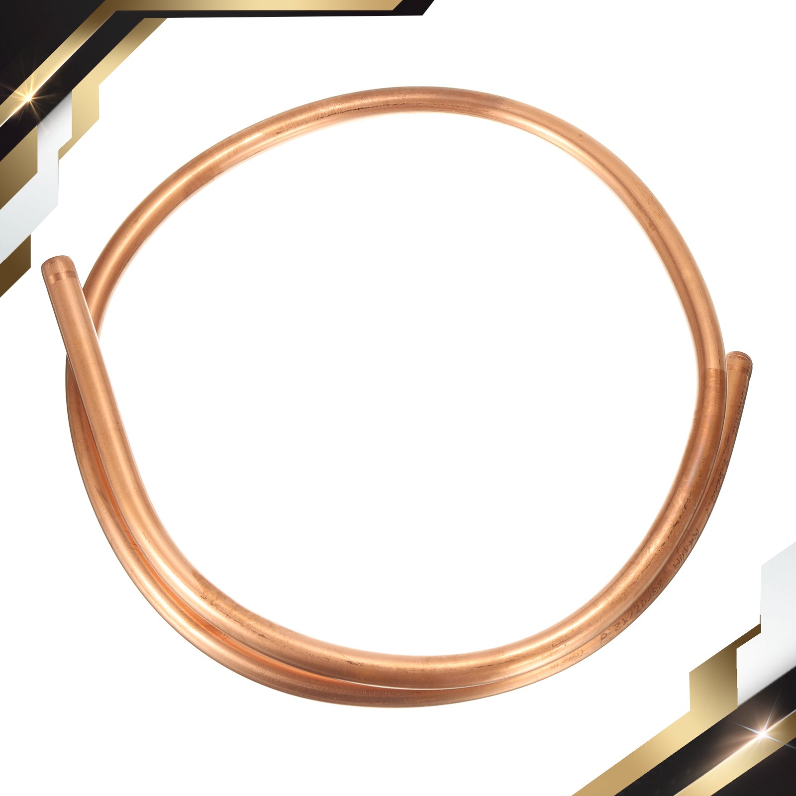 Copper Tube 3/8" OD x 3Ft 1/32" T Refrigeration Pipe Seamless Hollow Metal Soft