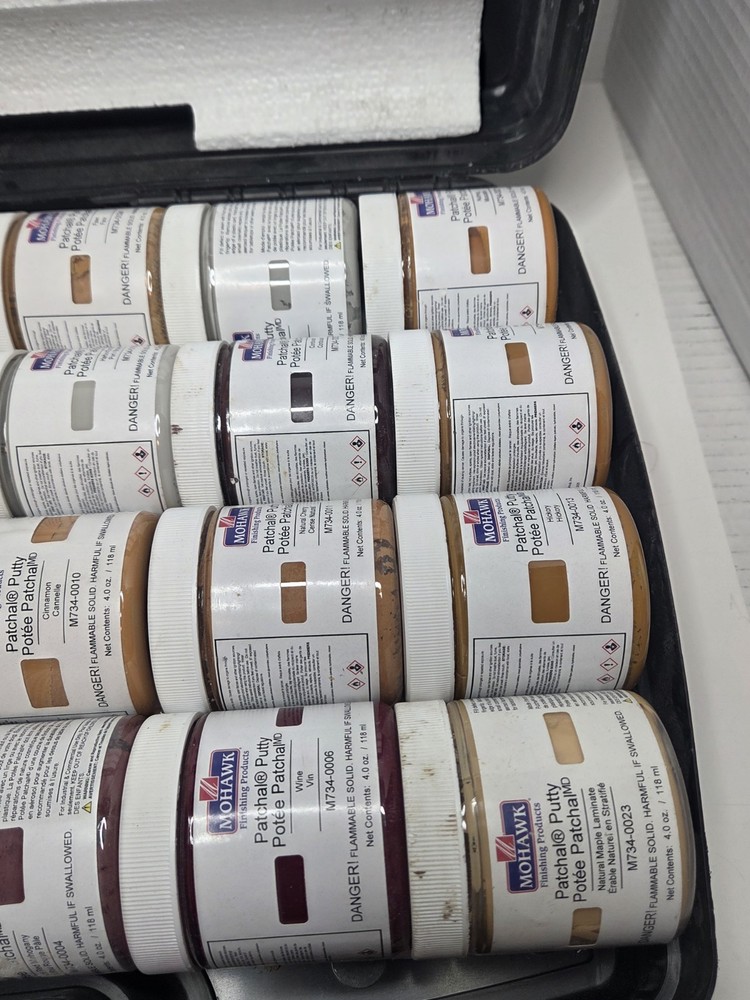 Mohawk Patchal Putty M734-2400 24 Pack Assortment 5 Jars Used