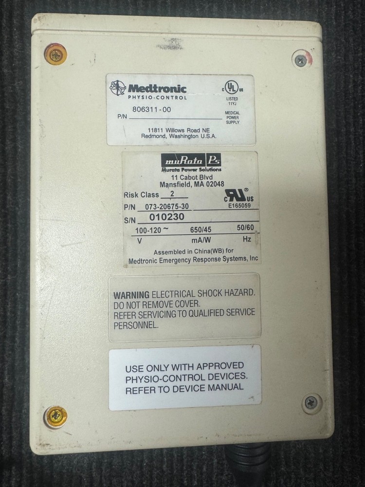 Physio Control 806311-00 Auxiliary