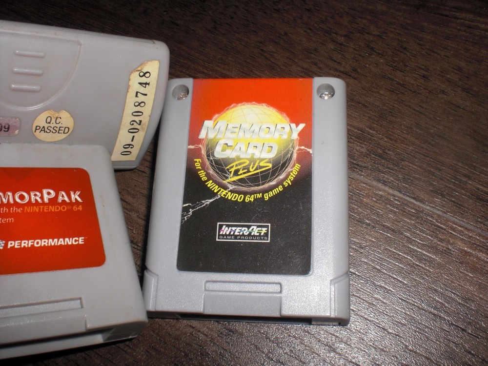 Interact Memory Card Plus + Performance TremorPak Nintendo 64 N64 Console System