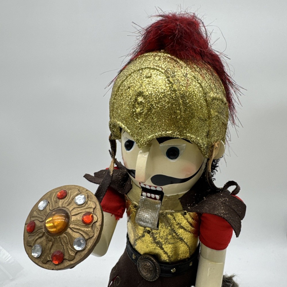 Gladiator & Lion Nutcracker 15” 2007 Bombay Company