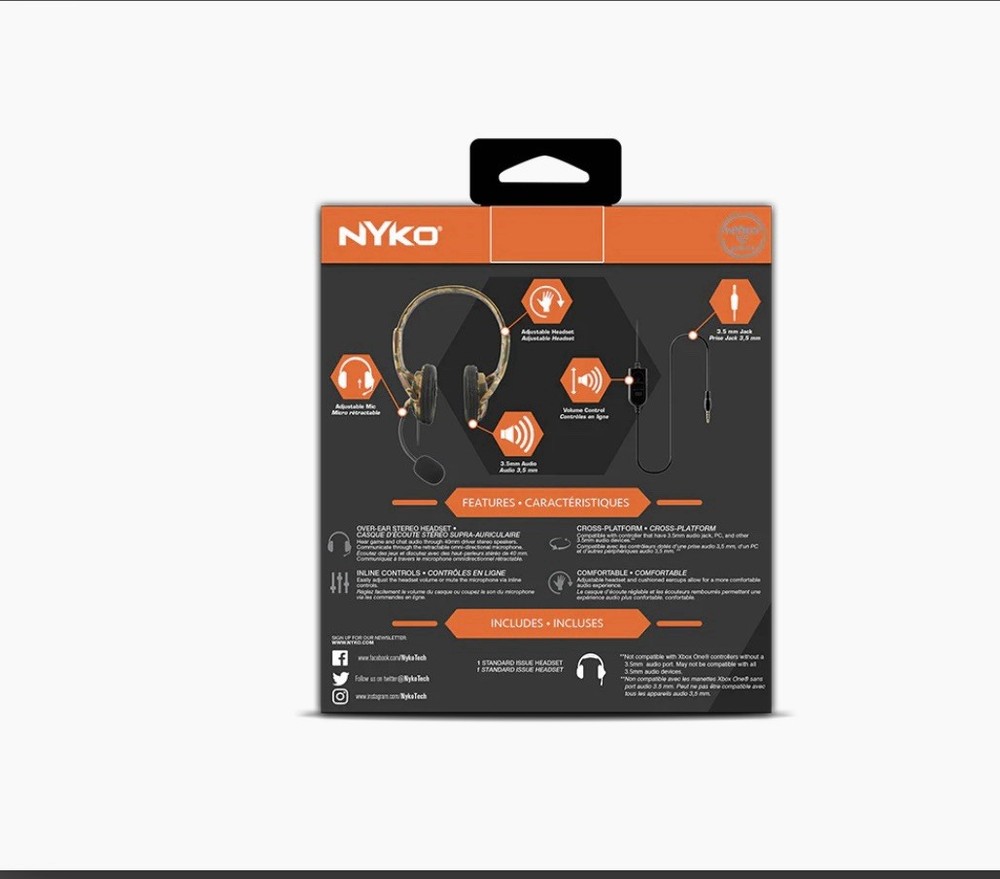 Nyko NU-3500 Universal Wired Headset Arctic Camo