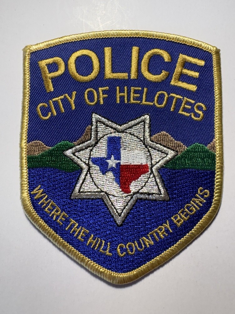 Helotes Texas Police Patch ~ Style 2