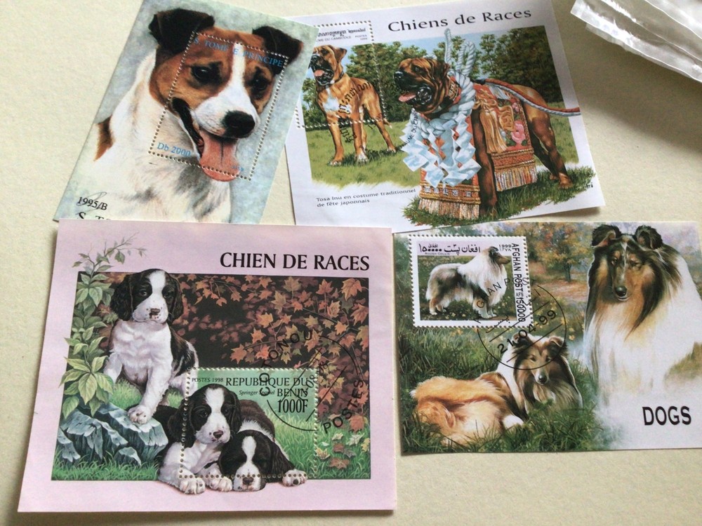 Dogs stamp sheets Ref R49322