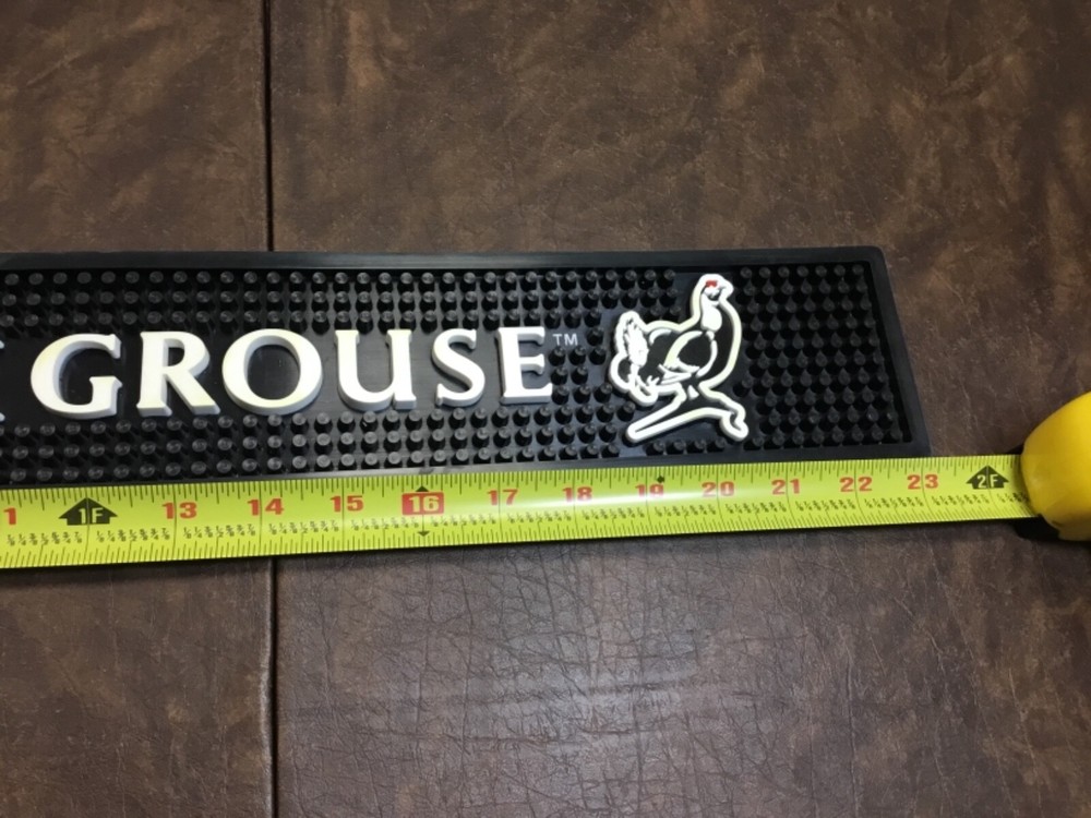 THE BLACK GROUSE BAR MAT -RUBBER BAR MAT NEW