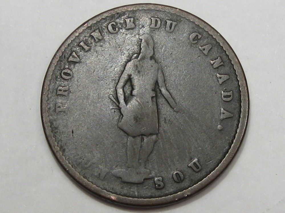 1852 Quebec Canada Half Penny Token. #194