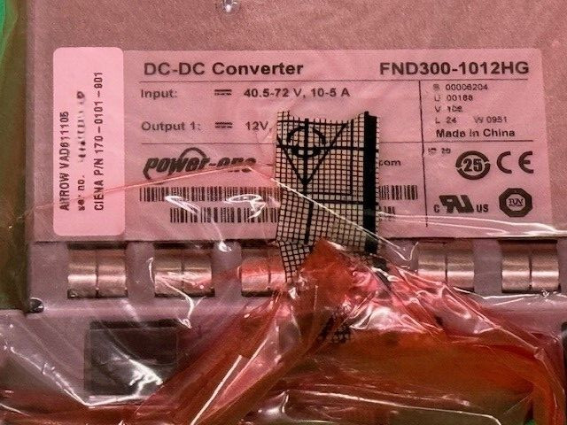 Ciena DC Pluggable Power Supply 170-0101-901