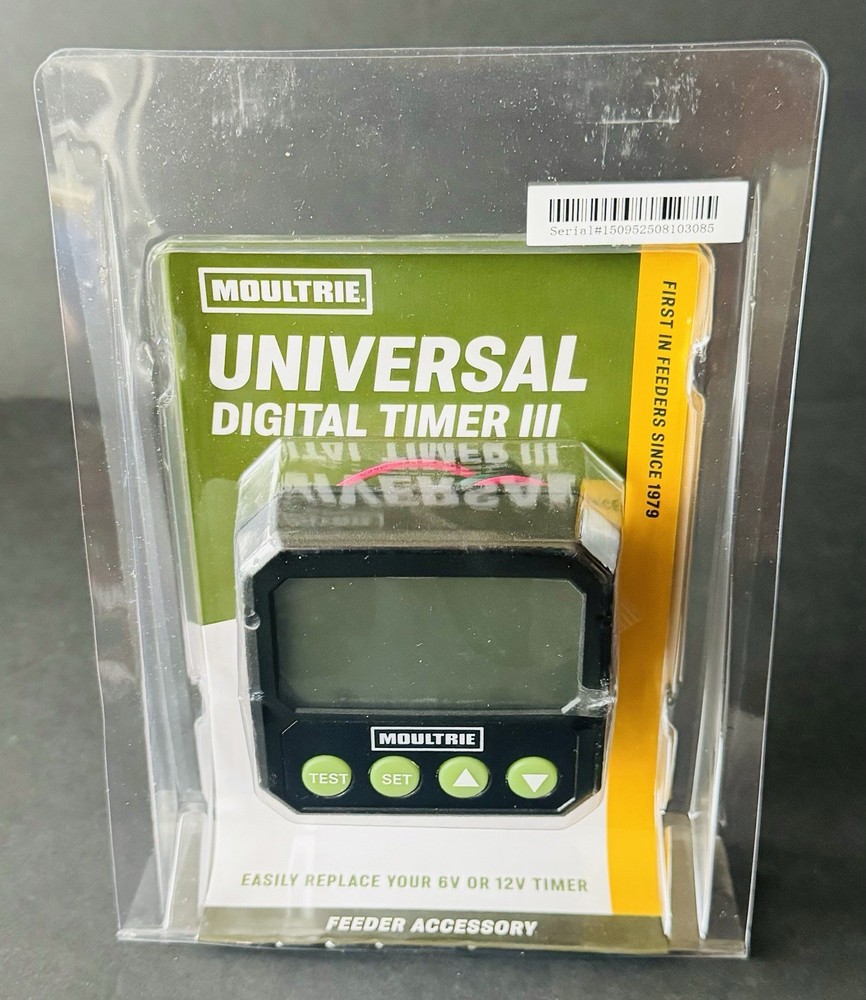Moultrie Universal Digital Timer III Programmable Feeder Timer Black (MFA-15095)