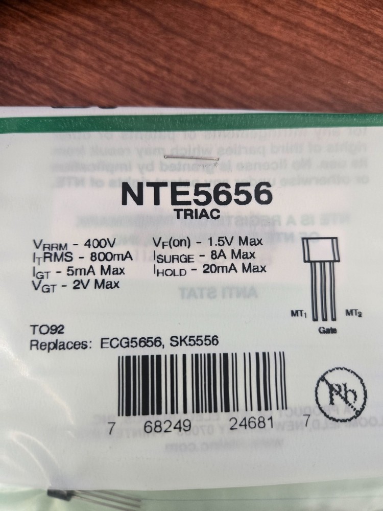 NTE5656 TRIAC