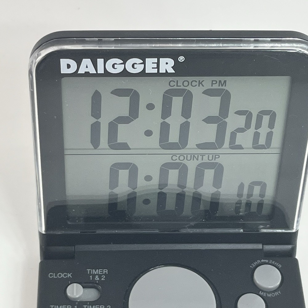 Daigger Digital Timer/Clock Unit – Tested & Working (LCD Countdown/Count-Up)