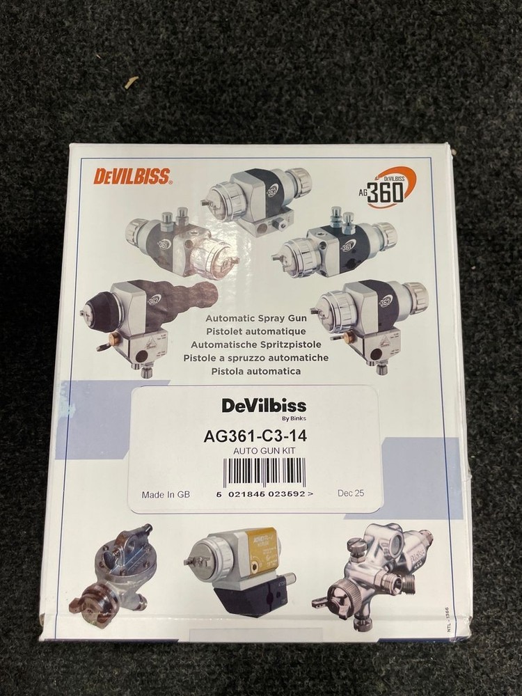 DEVILBISS BY BINKS AG361-C3-14 Automatic Spray Gun Kit