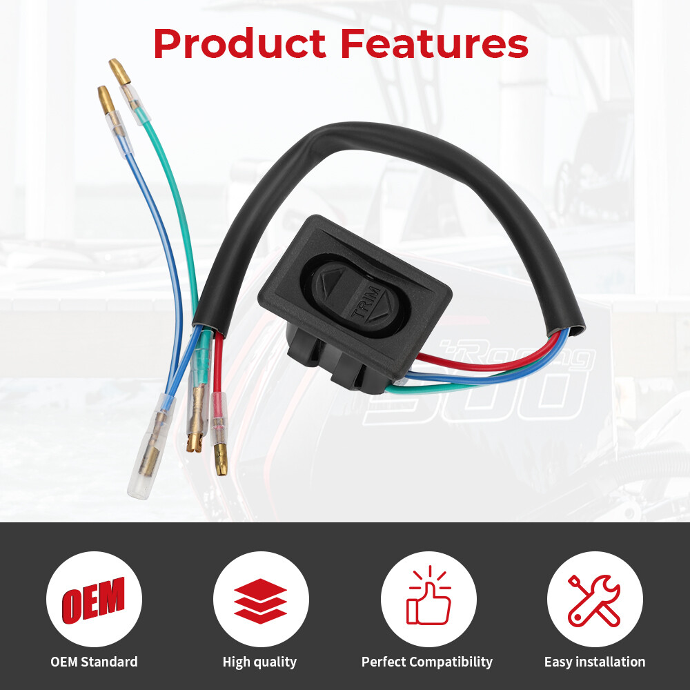 Trim Tilt Switch 87-856990 for Mercury Force Cowl Cowling Pan 30-300 HP 40-120HP