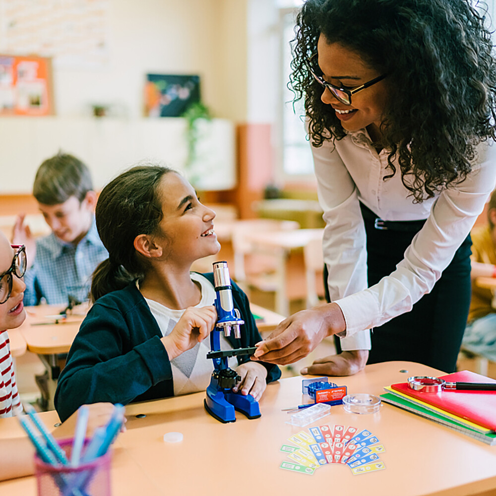 36pcs Microscope Sample Slide Plant Sample Specimen Kid Science Toy