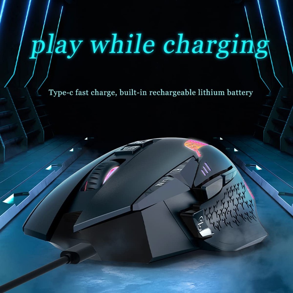 Wireless Bluetooth Mouse for Laptop Thumb Rest Ergonomic - 4000DPI Rechargeab...