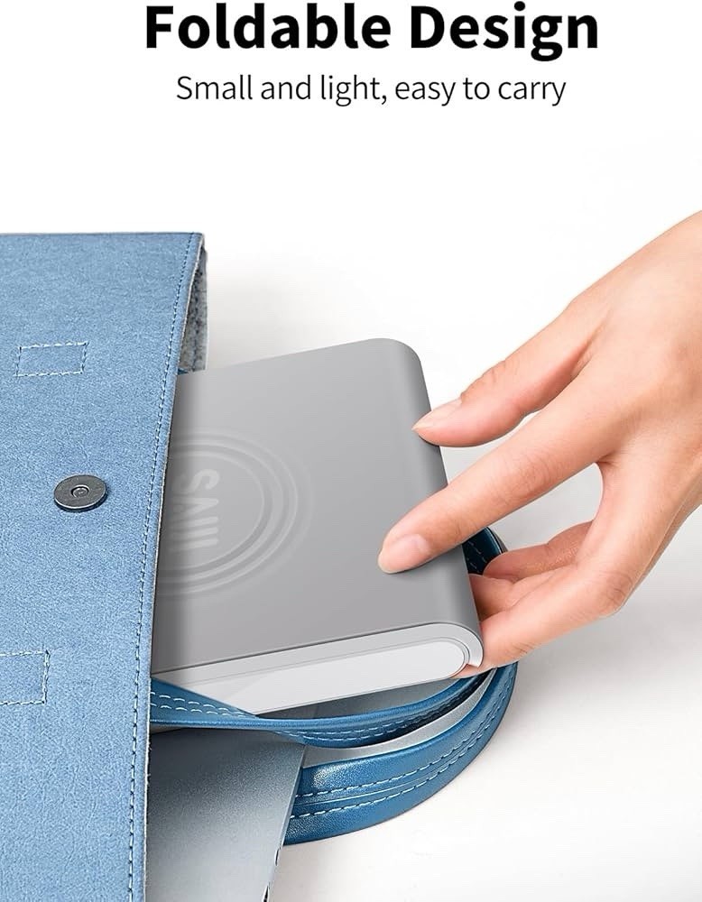 Adjustable Tablet Stand Holder Portable Foldable Desktop Stand Dock Plus Gray