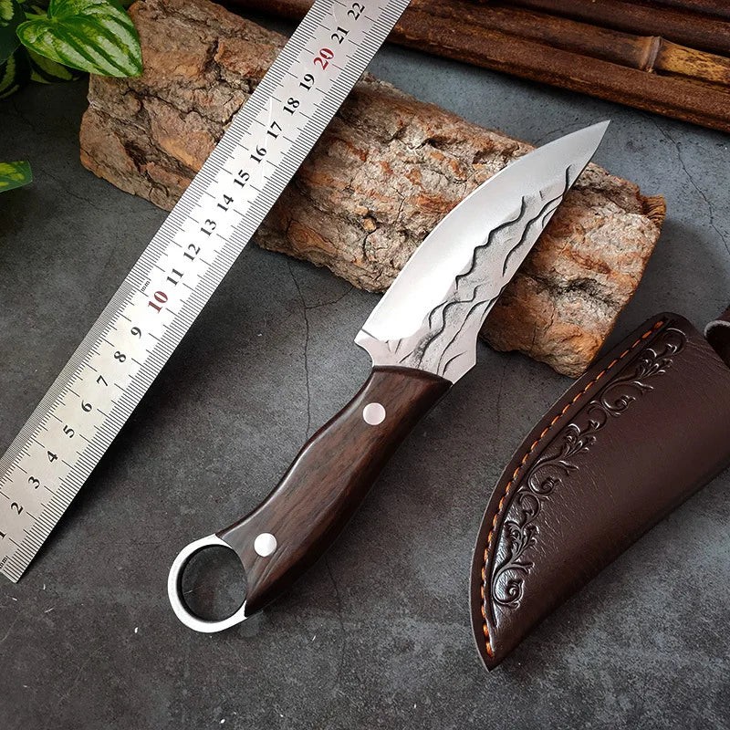 Hand-Forged Bone Sharpener Boning Knife