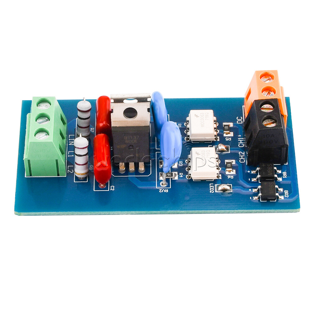 AC80-230V 2 CH Non-contact Solid State Relay Module Optoisolated PLC Amplifier