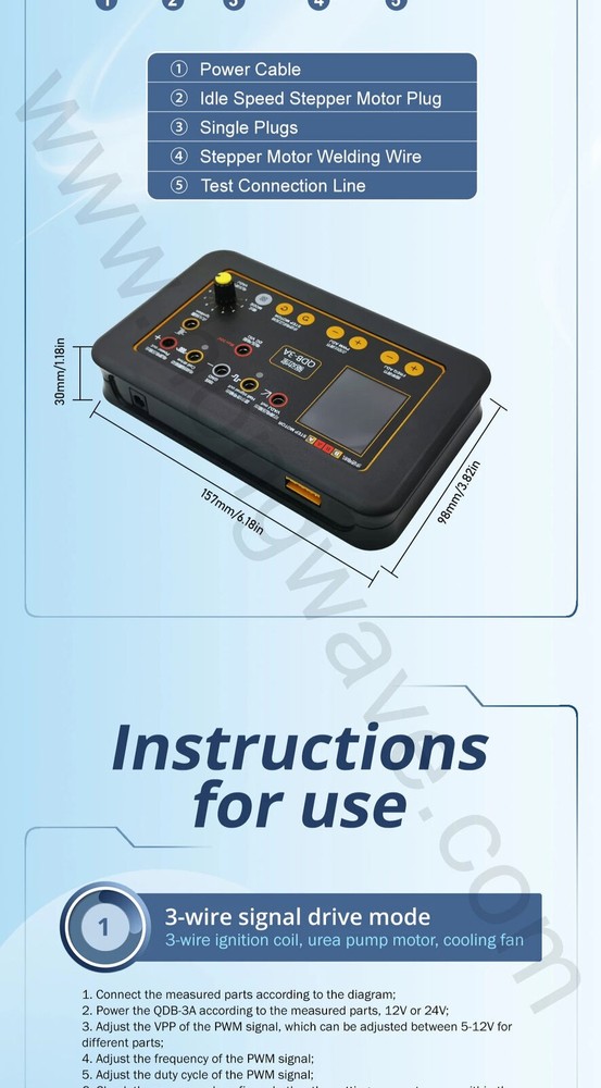 Auto Ignition Coil Tester Auto Stepper Motor Injector Detector Driver Generator