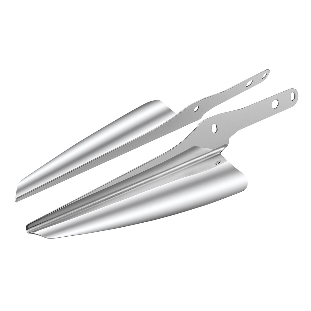 Chrome Front Fork Mount Wind Deflector For Harley FLSTC Heritage Softail Classic