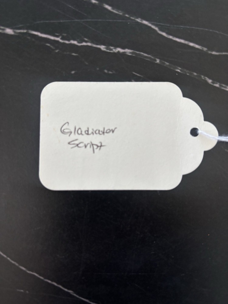 Original Gladiator Full Script Rare 2000 ￼ Dreamworks Universal Studios NEW