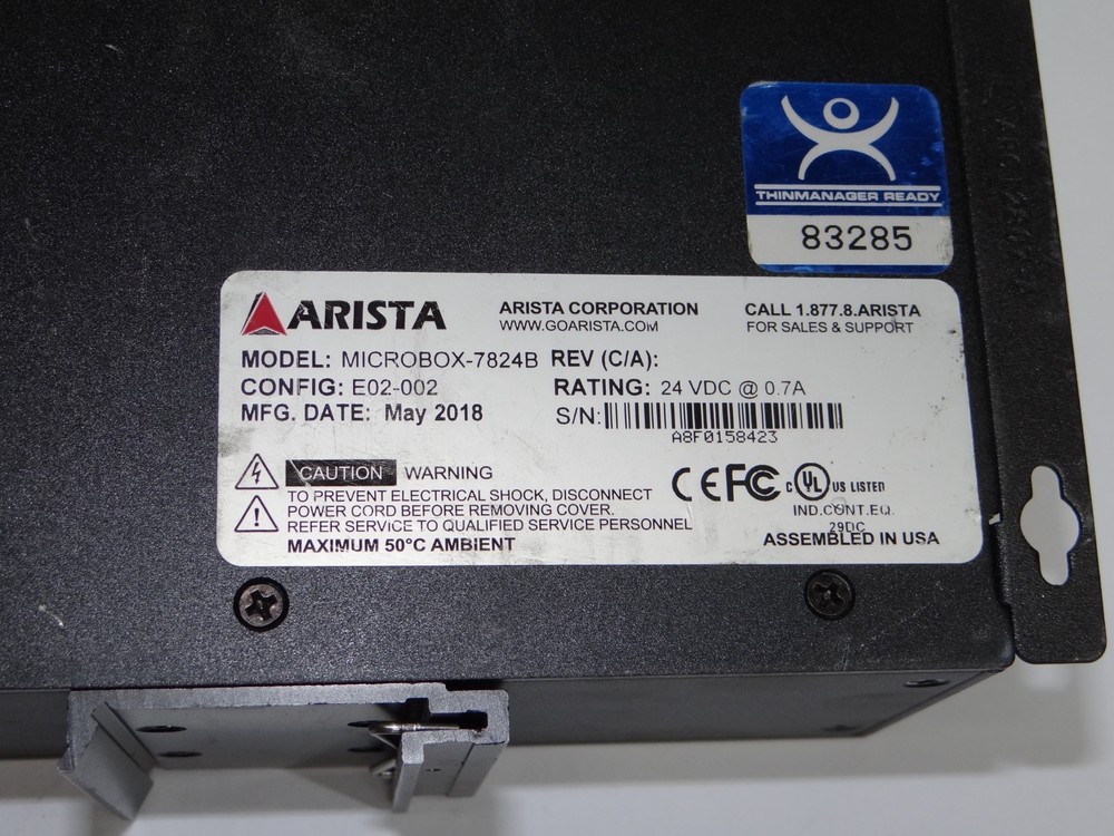 ARISTA MICROBOX-7824B-E02-002 Fanless Computer 2018