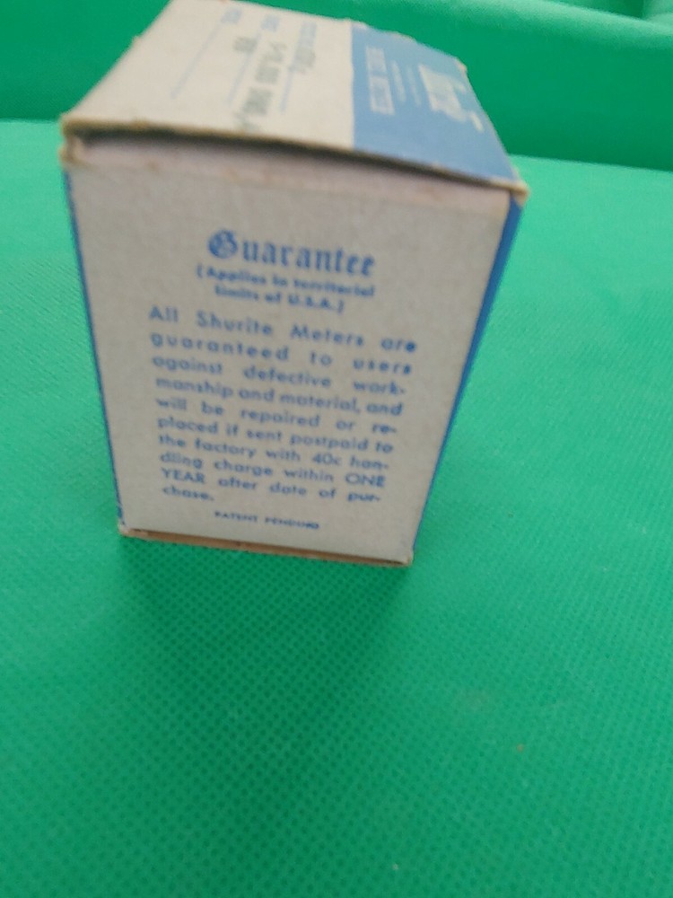 NOS SHURITE Model 850 PANEL METER Gauge New Vtg