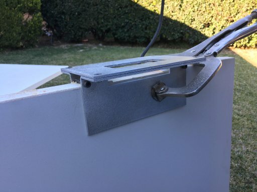 Door hinge template for 4 in hinge