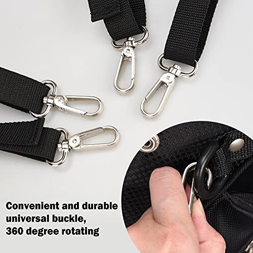 Golf Bag Strap,Adjustable Padded Bag Strap Replacement,Golf Double Full Black