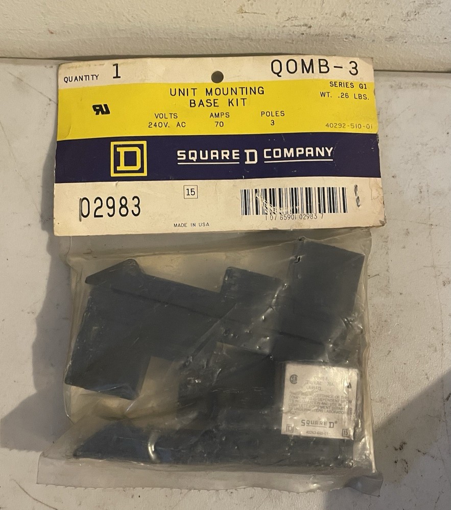Square D QOMB-3 Unit Mounting Base Kit
