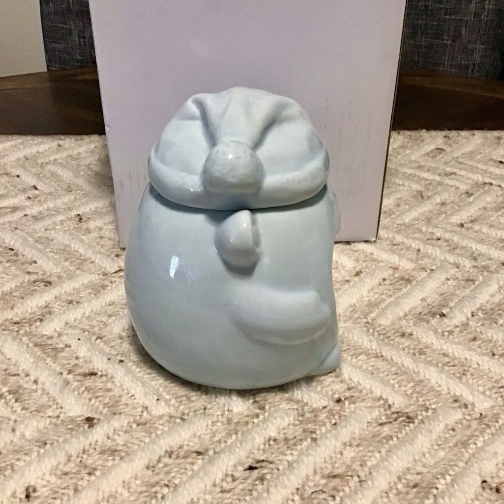 NIB Ceramic Bear Sponge & Soap Dish With Lid