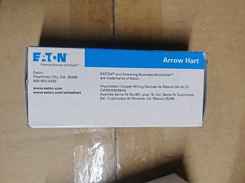 Arrow Hart AH1201RD Single Pole Switch. New