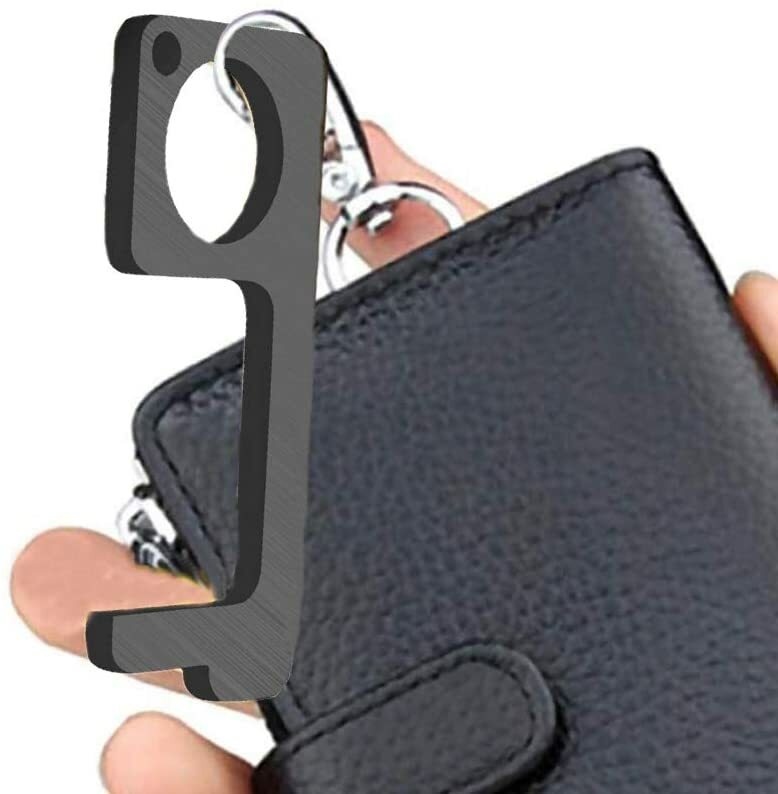 No Touch Door Opener Tool Handheld EDC Germ Key Tool Keychain (1 pack = 2 tools)