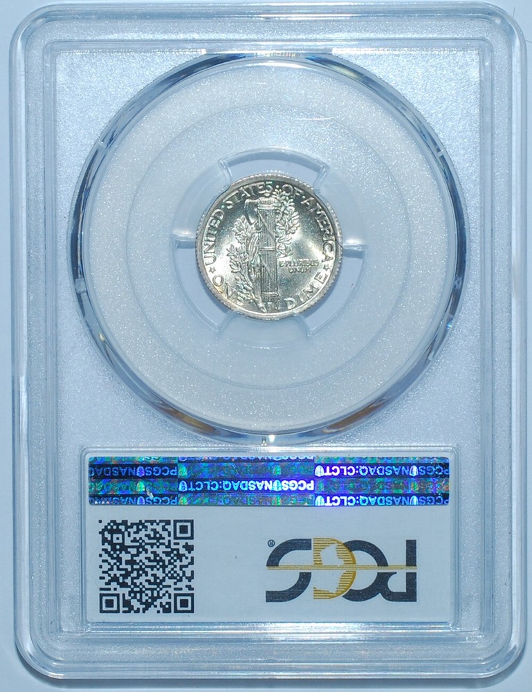 1923 PCGS MS66FB Full Bands Mercury Dime