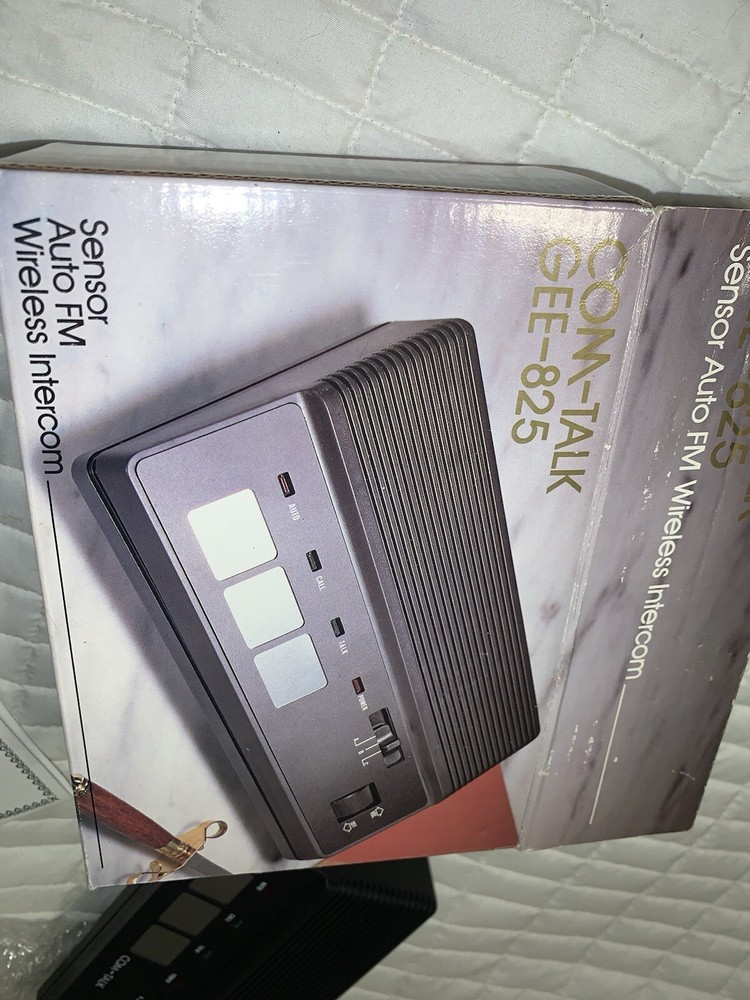 Vtg COM-TALK FM WIreless Intercom Model: GEE-825 - Old Stock Openbox