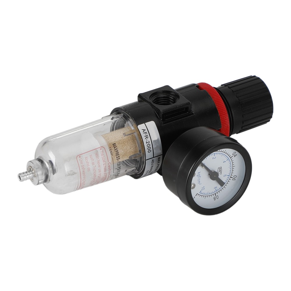 AFR-2000 1/4" Air Compressor Filter Water Separator Trap Tools Regulator Gauge