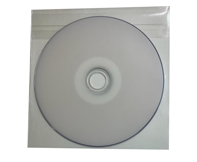 500 PREMIUM CD DVD CPP Clear Plastic Sleeve Bag with SEALABLE FLAP - 100Microns