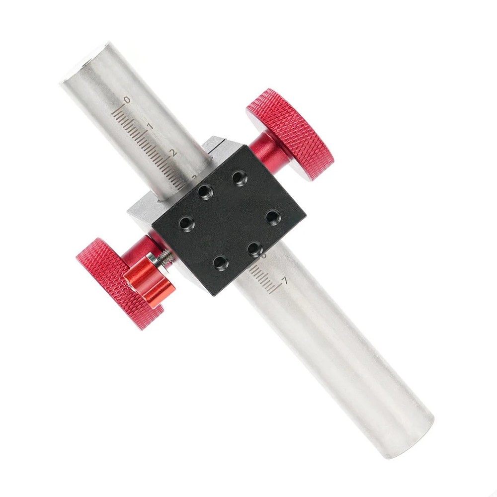Precision Rack & Pinion Woodworking Positioner, Adjustable Height Marking Gauge,