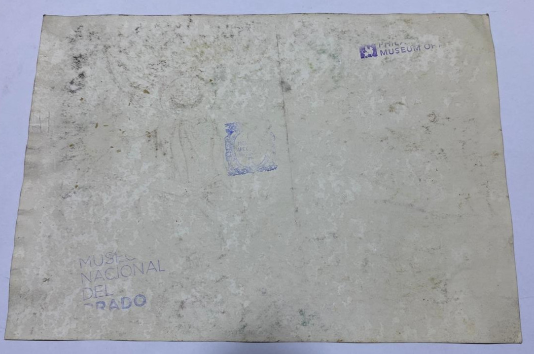 JOHN SINGER SARGENT Drawing on paper (Handmade) signed and stamped mixed media.