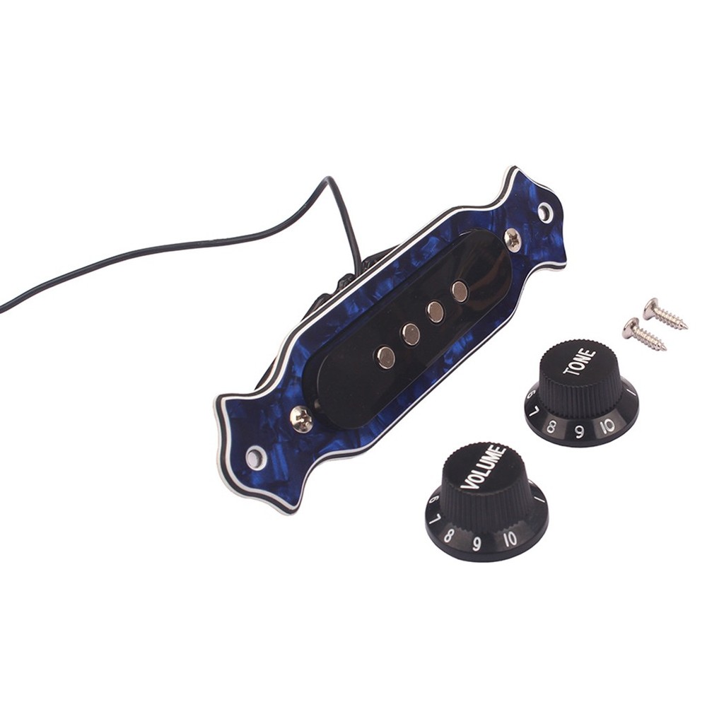 4-String Guitar Pickup Volume Control w/ Volume Button for Ukulele