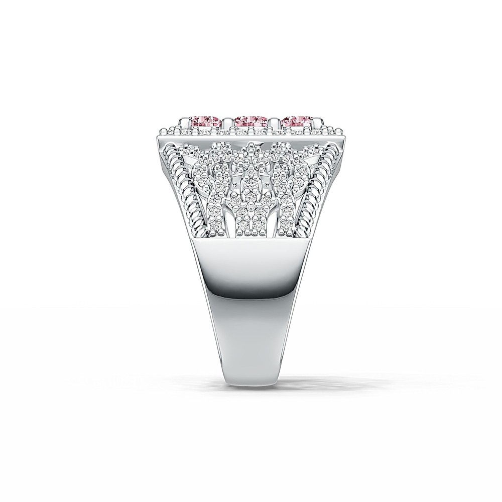 Sterling Silver Semi Mount Ring Setting Round RD 4x4mm White Topaz