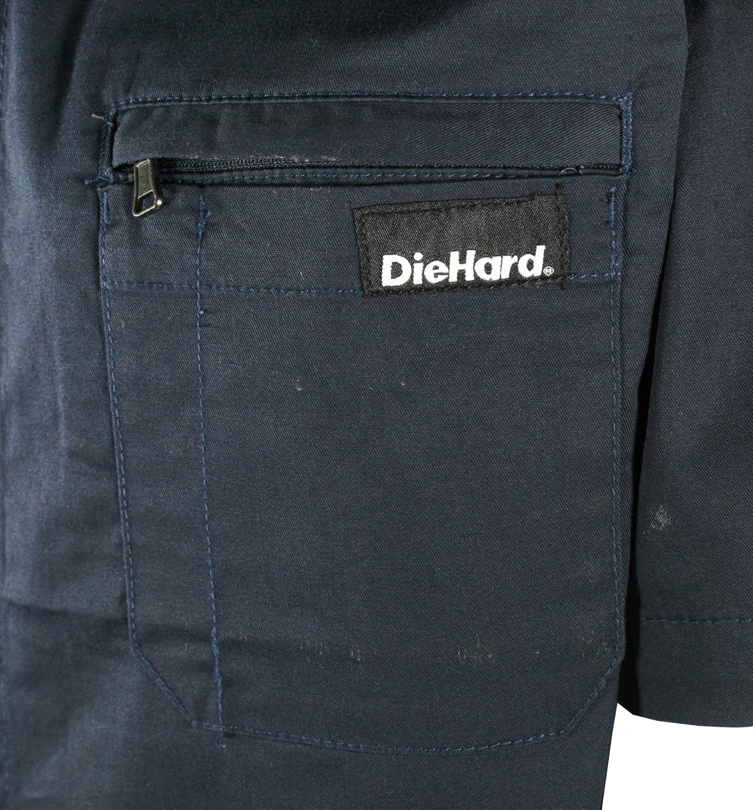 DieHard Men's Work Twill Short Sleeve Shirt Black Navy Grey