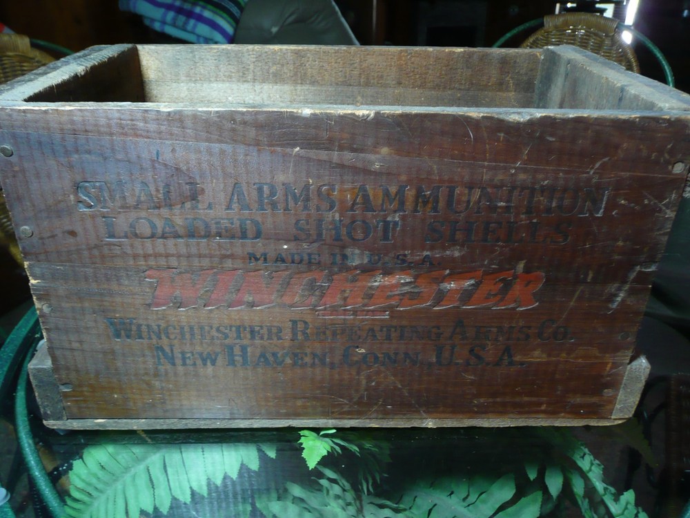 Vintage Winchester Ammunition Box, crate.