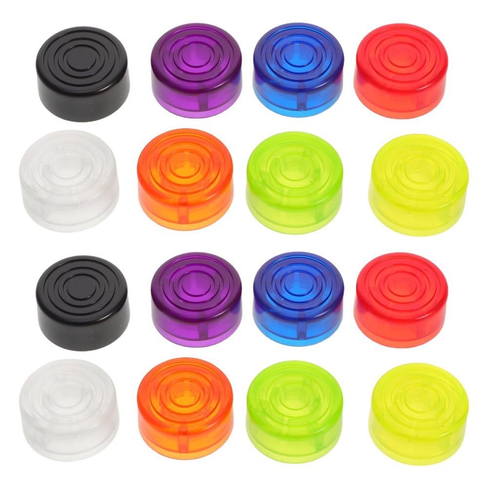 16 Pcs Guitar Effects Pedal Knobs Footswitch Accessories Toppers