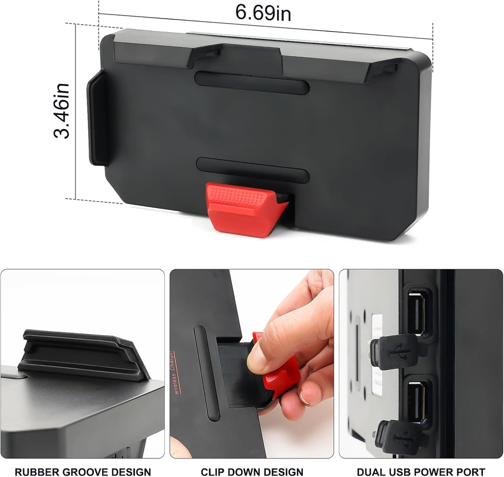 GPS Mobile Phone Motorcycle Navigation Bracket Wireless Charging Support With...