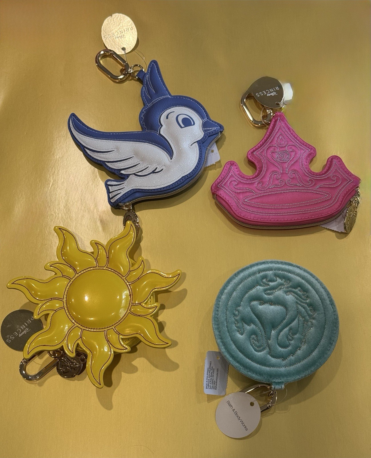 NEW - VHTF  Bath & Body Works Disney Princess I & II Releases Coin Purses