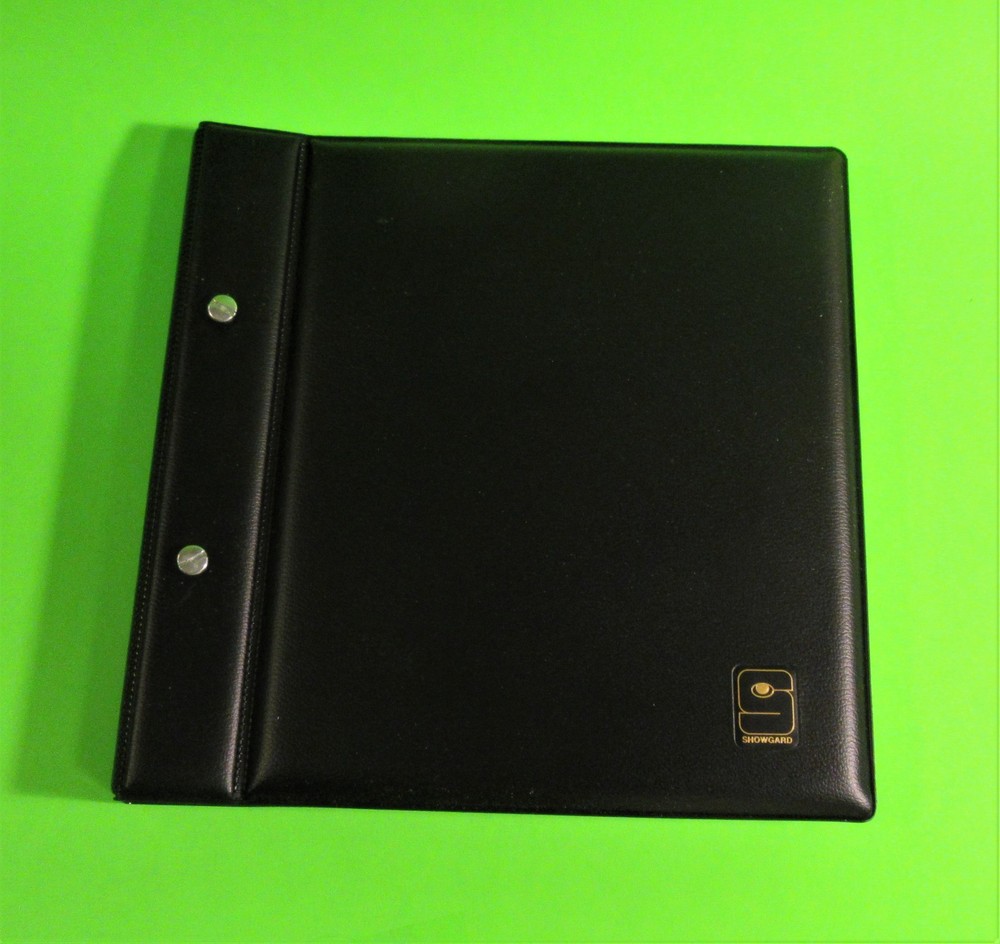 SHOWGARD #894 FDC / FIRST DAY COVER ALBUM - PLAIN BLACK - HOLDS 104 COVERS