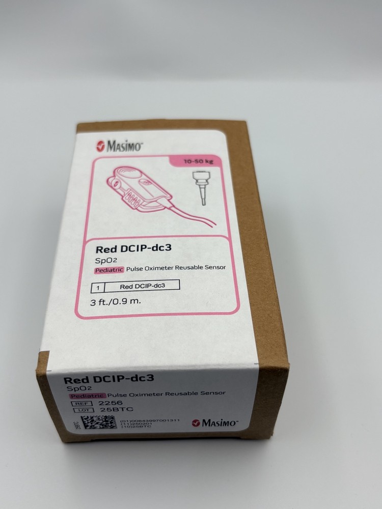 2256 Original Masimo Red DCIP-DC3 Pediatric Oximeter Reusable Sensor