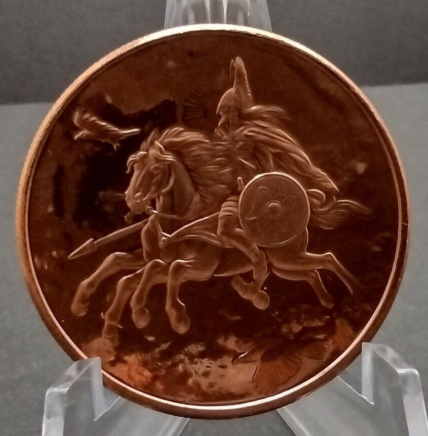 Nordic Creatures Sleipnir Copper Round  .999 1 OZ AVDP